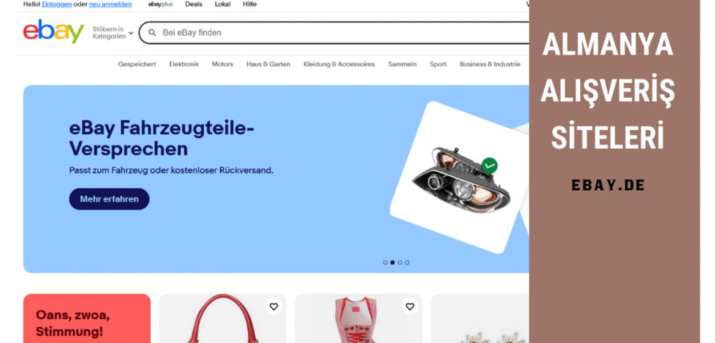 Almanya Alışveriş Siteleri - ebay.de