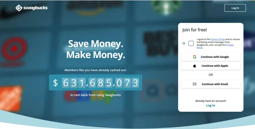 Reklam İzle Para Kazan - Swagbucks