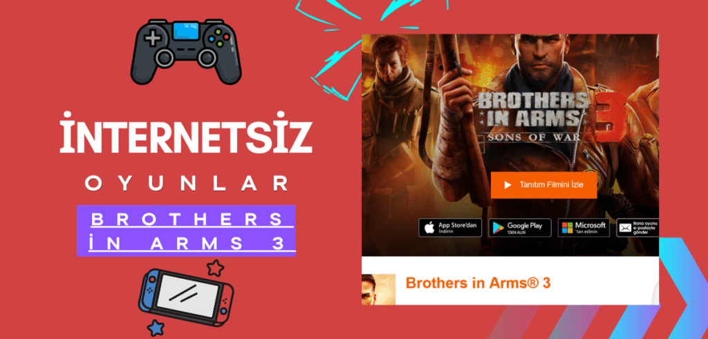 İnternetsiz oyunlar -Brothers in Arms 3