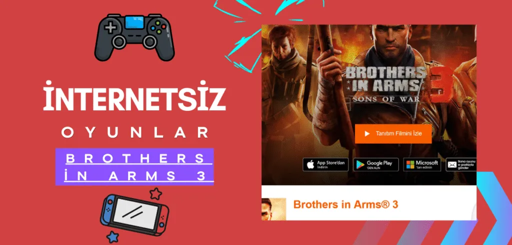 İnternetsiz oyunlar -Brothers in Arms 3