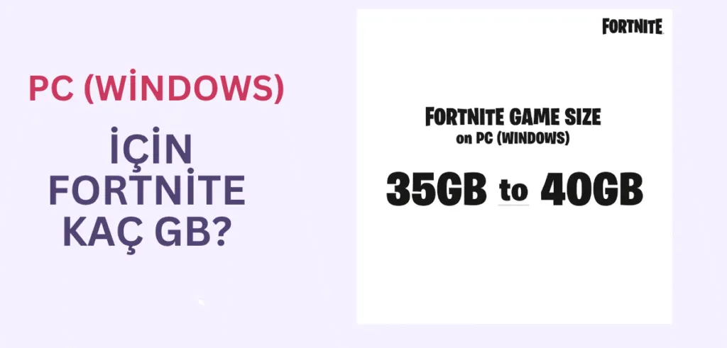 Fornite KAç GB - PC (Windows) için Fortnite Kaç GB?