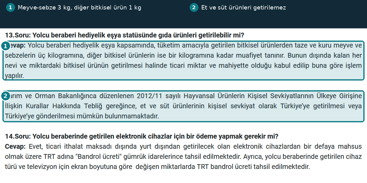 Et ve süt ürünleri yasağı