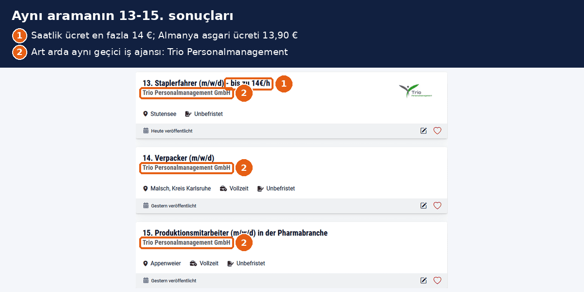 Trio geçici iş ajansı ilanları