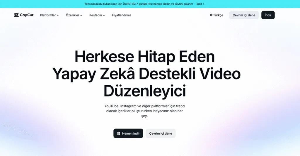 Videoya Müzik Ekleme Uygulaması - Capcut