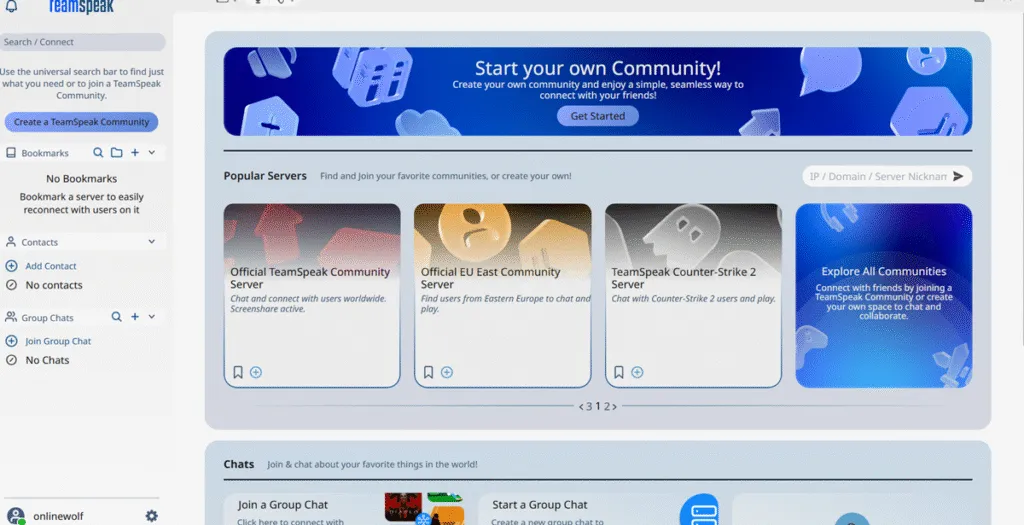 Discord Benzeri uygulamalar - Teamspeak