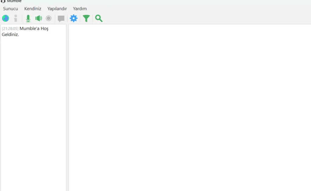 Mumble - Boş Görünen Sayfa