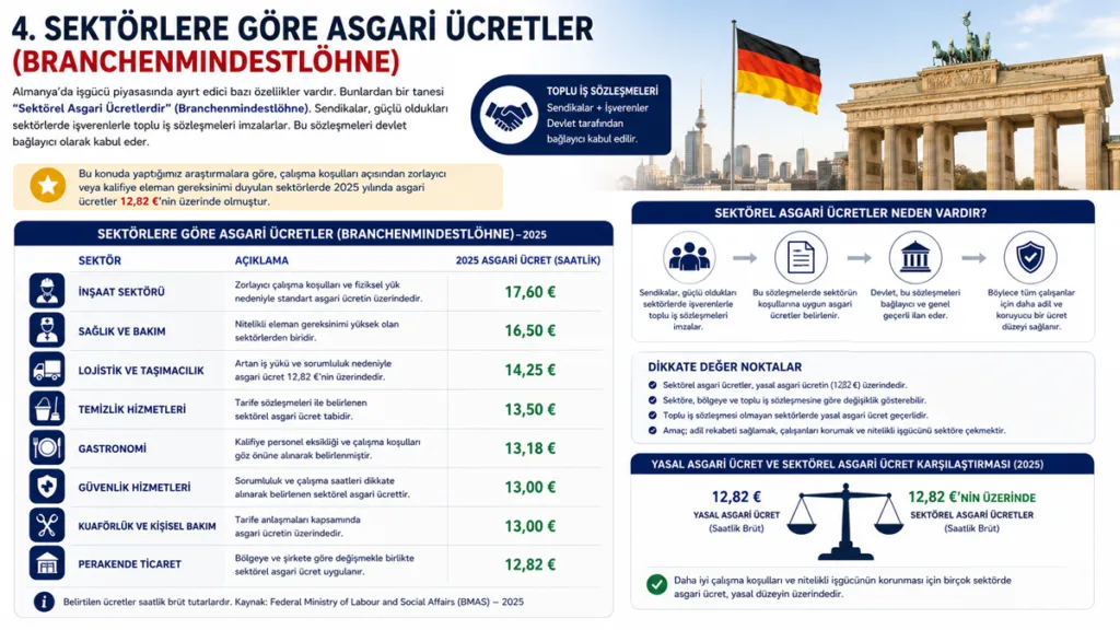 Sektörlere Göre Asgari Ücretler (Branchenmindestlöhne)