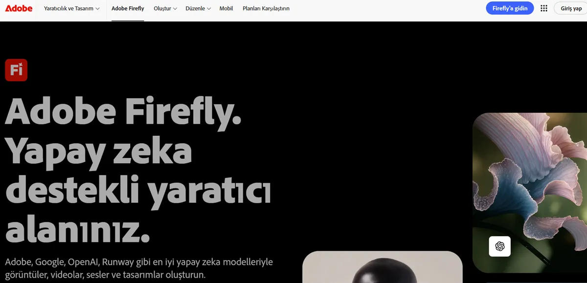 Yapay Zeka Uygulamaları - Adobe