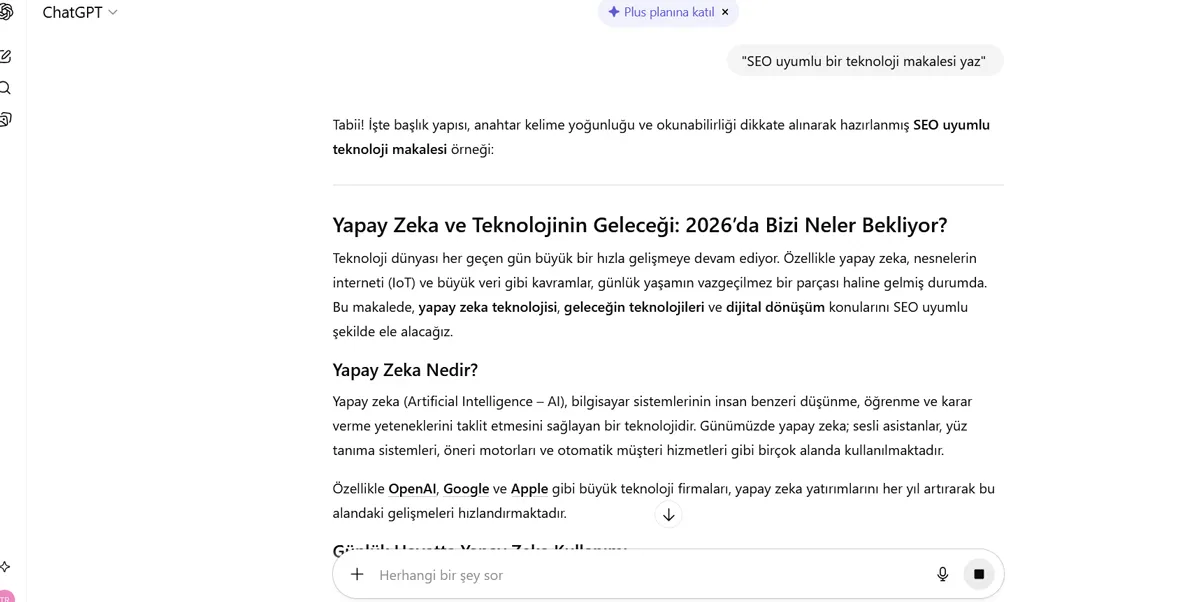 ChatGPT Soru Sorma - Rol Atamanın Gücü