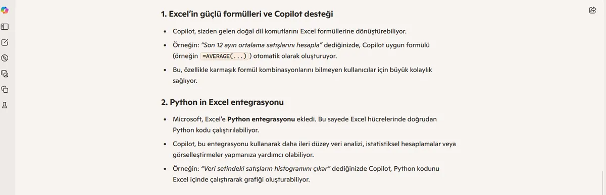 Yapay Zeka Uygulaması - Copilot