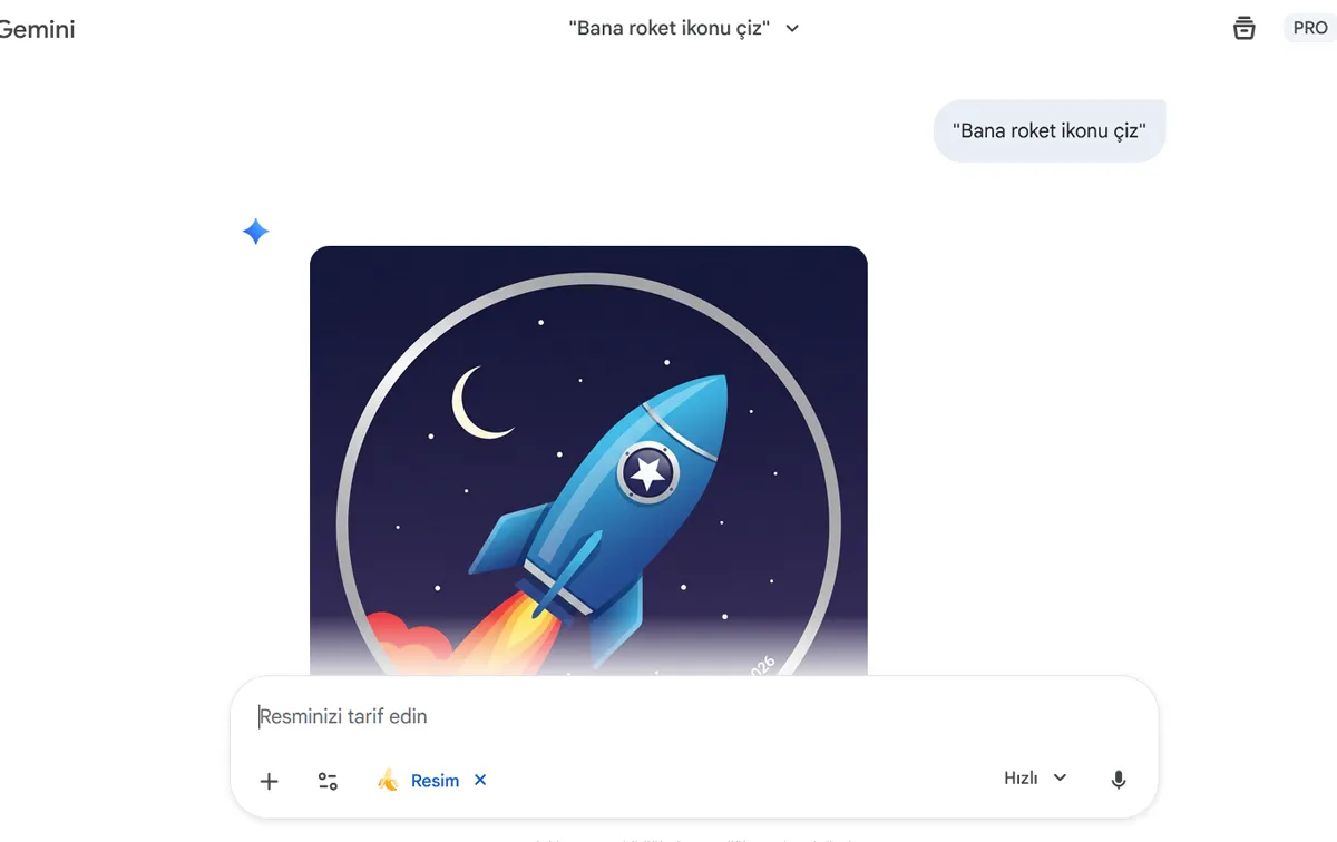 Yapay Zeka Uygulamaları - Nano Banana - Rocket İconu