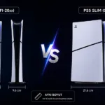 PS5 Slim eski ve Yeni Model Boyut Karşılaştırması