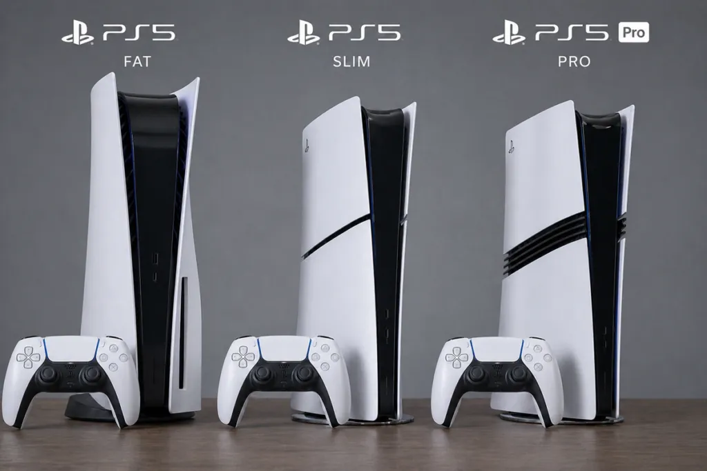 PlayStation 5 Fat-PlayStation 5 Slim-PlayStation 5 Pro Karşılatırması