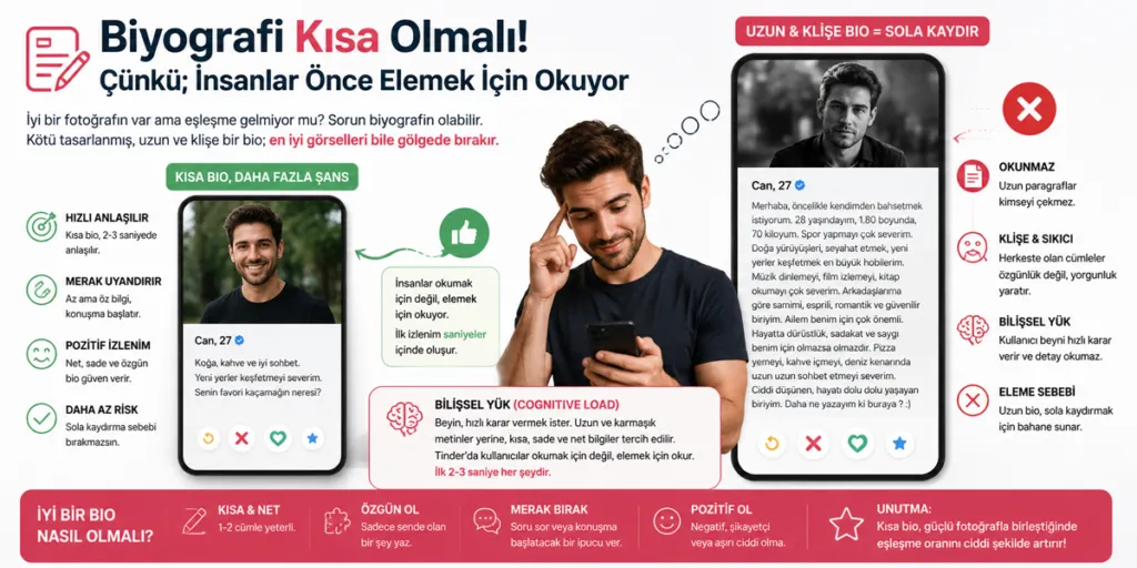 Tinder Algoritması Nasıl Çalışır? - Biyografi Kısa Olmalı
