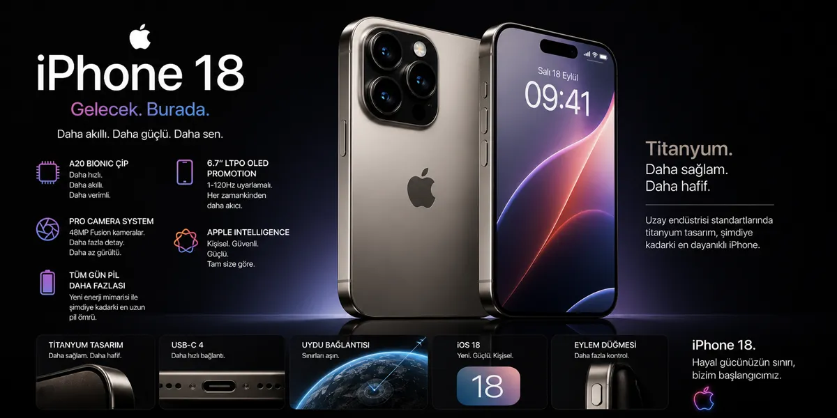 İphone 18 Pro Max Sızıntıları -Standart iPhone 18'den Beklenmedik Ekran Hamlesi