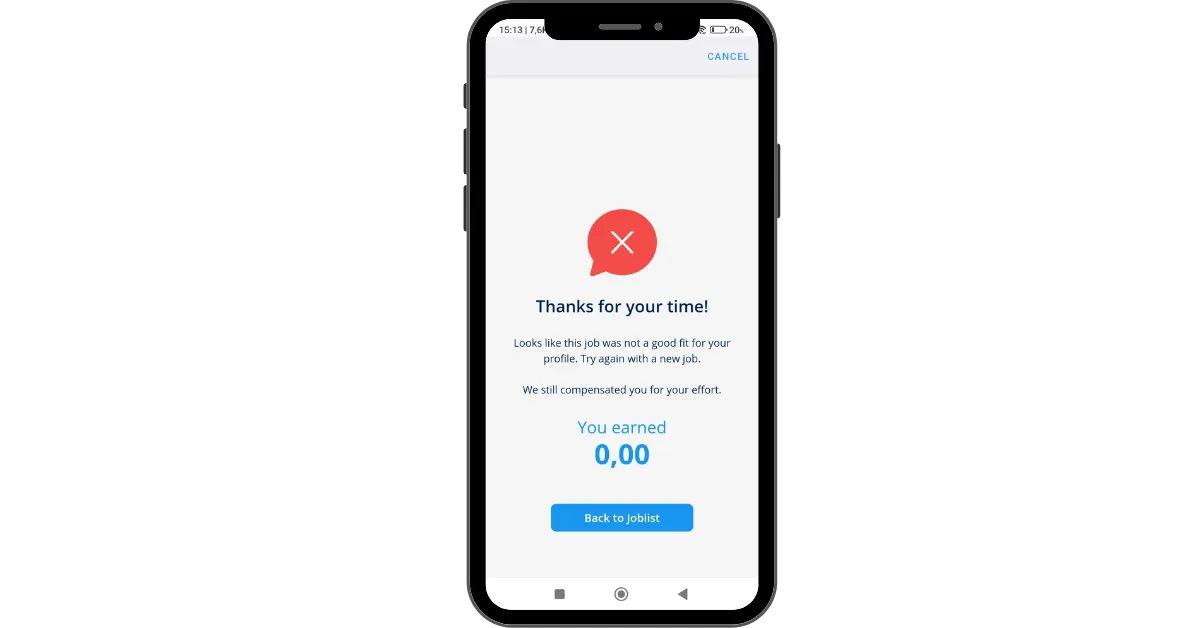 Clickworker - Thanks For Your Time