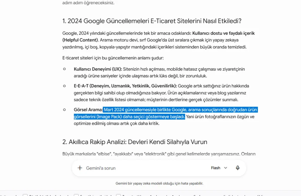 Flash Modeli - Görsel Güncellemeleri