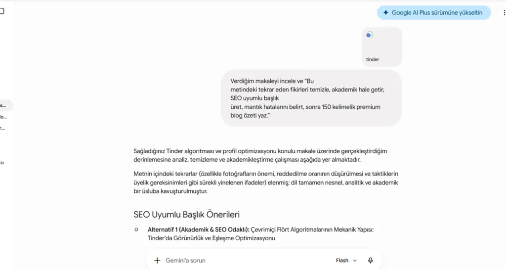 Gemini Ücretsiz Versiyon vs Pro Versiyon Karşılaştırması
