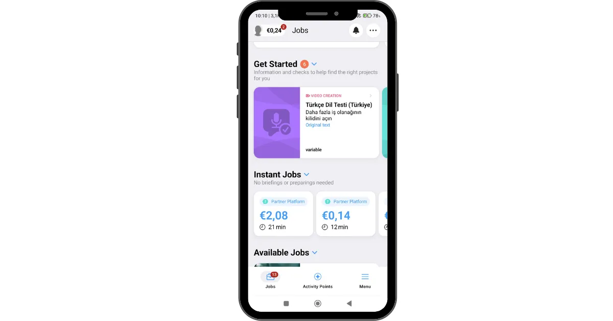 Get Started — Profilleme Aşaması