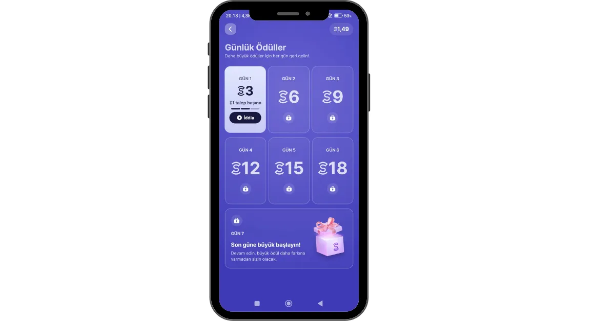 Para-Kazandıran Uygulamalar -Sweatcoin Günlük Görevler