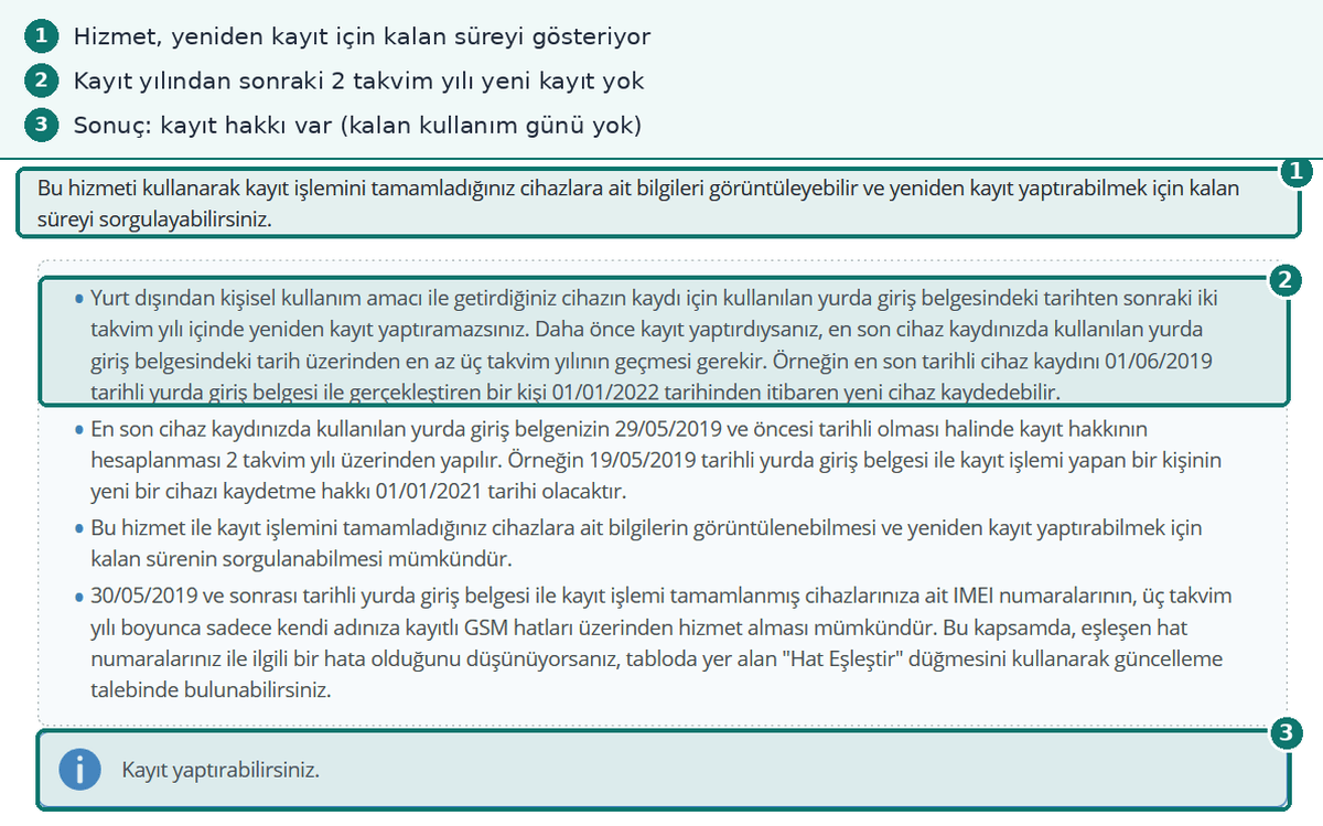 e-Devlet kayıt hakkı sorgulama ekranı