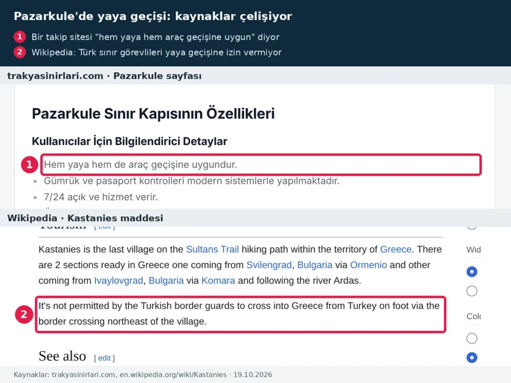 Pazarkule yaya geçişi
